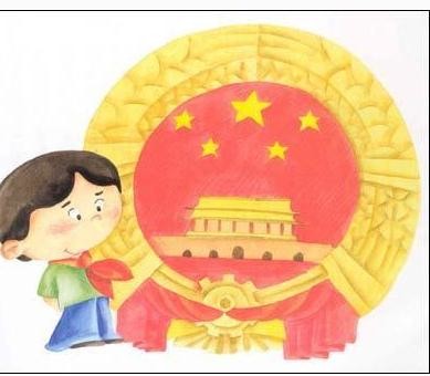 中国国徽简笔画图片